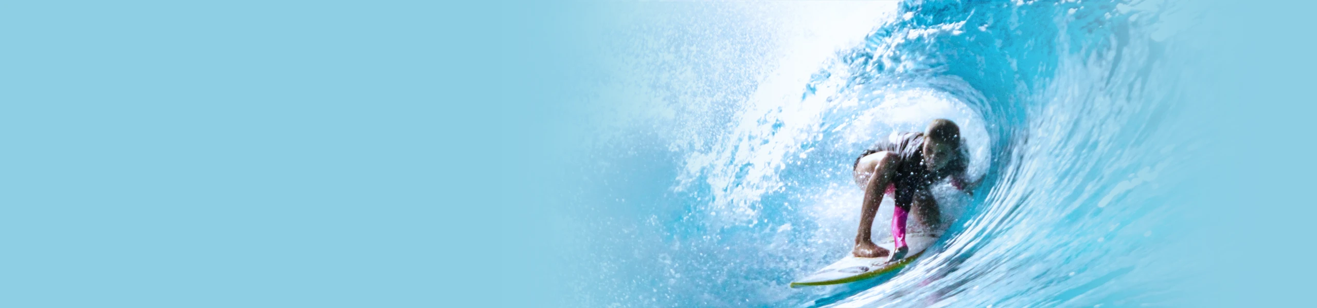Banner da página Surf